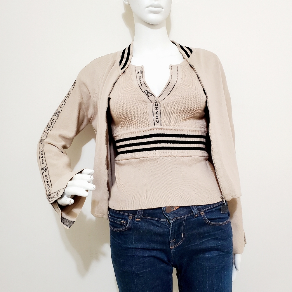 *ON HOLD* Rare Chanel Logo Top And Jacket Set